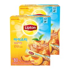 립톤 아이스티 분말 복숭아맛, 14g, 80개입, 2개