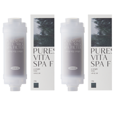 퓨어썸 비밀 스파 샤워기 필터 159g, 2개, 나무 한 그루