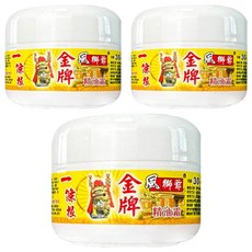 風獅爺 金門一條根精油霜 涼感 30g, 1入, 3罐