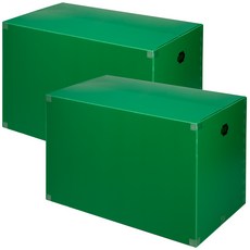 코멧 두꺼운 특대형 이사박스 3T 12호, 그린, 2개