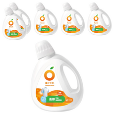 Orange House 橘子工坊 天然濃縮洗衣精制菌雙酵, 1.8L, 6瓶