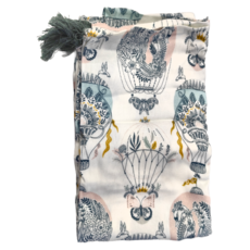 La Millou 竹纖涼感巾 加大款 110x140cm 100%竹纖維, 夢想熱氣球粉