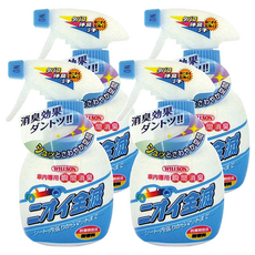 Willson 汽車專用瞬間消臭劑 滅菌 空氣清新 適用於車內和居家, 270ml, 4瓶