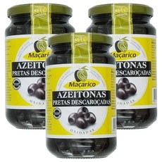 Macarico 瑪卡麗蔻 去籽黑橄欖, 345g, 3罐