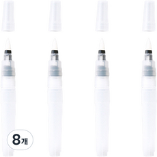 儲水勾線水彩筆 03 尖頭, L(16 x 4.5 mm), 8個