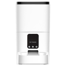 dudupet WIFI版 寵物自動餵食器, 6L, 1.65kg, 白色 + 黑色, 1個