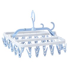 한봄누리 양말 속옷 건조대 접이식 빨래집게 건조걸이, 블루, 1개