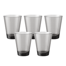 리빙메이트 PC 안깨지는 라운드 물컵 270ml, 스모그, 5개