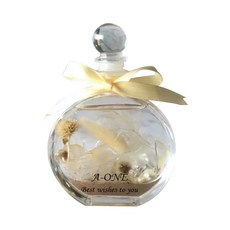 A-ONE 匯旺 浮游花DIY花材包，天然植物乾燥花，含米白色兔尾草、木繡球花、白色蓬萊松、勿忘我、魯丹島小菊、羊齒、緞帶，尺寸12x12cm, H09 悠白晨曦