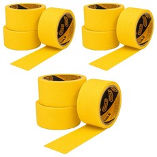 Sinil Tape 遮蔽膠帶 140mic x 48mm x 20m 黃色, 9個
