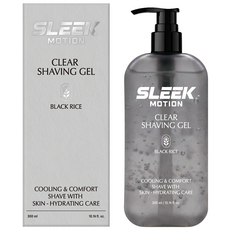 도루코 슬릭 모션 클리어 쉐이빙 젤 블랙 라이스, 1개, 300ml