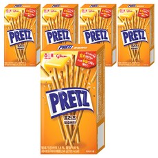 glico 格力高 PRETZ 百力滋 發酵奶油餅乾棒, 5盒, 34g