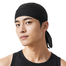 더블티 스포츠 사이클 메쉬 두건, 블랙, 2개