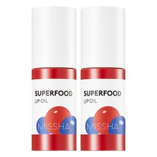미샤 슈퍼푸드 베리 립 오일, 혼합색상, 5.2g, 2개