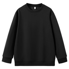 언헤브 여성용 무지 라운드넥 맨투맨