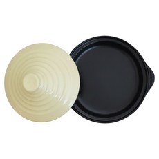 美濃燒 萬古燒淺黃塔吉鍋 日本製 無水料理 耐熱陶鍋 21.5cm 1個