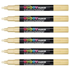 문화연필 윈도우마카 베이지, 6개, 1색