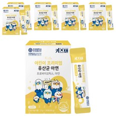 키즈텐 어린이 프리미엄 유산균 아연, 60g, 6개