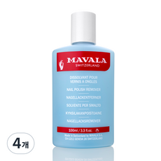 MAVALA 指甲油卸甲水 藍色, 100ml, 4個