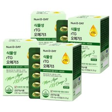 Nutri D-DAY 微藻素食rTG Omega3膠囊, 60顆, 4盒