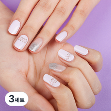 Mallang珍珠盒Real凝膠美甲貼, 混色, 3組