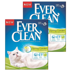 EVER CLEAN 藍鑽 結塊貓砂, 花語香氛, 活性碳配方, 強效除臭, 低粉塵, 10L, 2盒