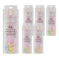 FIFIOO 超柔密絨感萬根嬰兒牙刷 (6支入) 寶寶學習牙刷 0~3歲適用 超柔刷毛 粉色, 1入, 6支