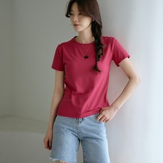 Goodif 女款 Queen Crown 圓領短袖基本款T恤