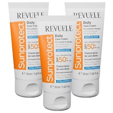 REVUELE 全日保濕輕透防曬乳 SPF50+ 50ml 高係數防曬 保濕清透 輕盈不黏膩, 3條