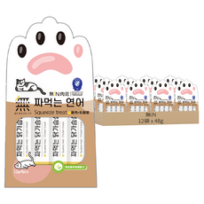 無iN 全齡貓肉泥 營養美味點心 嚴選肉質 無穀低敏配方, 雞肉 + 乳酸菌, 48g, 4條, 12袋