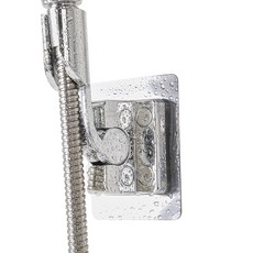 Saenghwalgongsik 黏貼式可調角度蓮蓬頭支架, 銀色