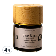 Wink 迷你瓶裝墨水 15ml, 4個, No 3 藍黑色