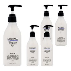 미구하라 모이스처라이징 바디 로션, 300ml, 5개