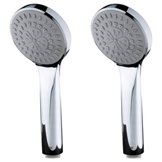 SAMWON COBRA 鍍鉻蓮蓬頭, 銀色, 2個