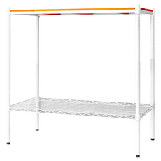 dayneeds 日需百備 松木烤漆架, 白色 + 柚木色, 2層