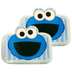 SESAME STREET 芝蔴街 餅乾怪獸 重複黏濕紙巾蓋, 藍色, 2個