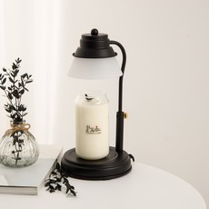 暖燈 + 香氛蠟燭 真實尤加利 460g, 黑色(暖燈)