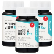 네추럴라이즈 프리미엄 비타민 B12, 90정, 3개