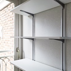 하드웰 시스템 선반, 화이트, 3단