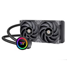 thermaltake 曜越 TOUGHLIQUID 240 EX Pro ARGB Sync CPU AIO, MagForce2.0技術, 高效能銅底板, 黑色, 1個