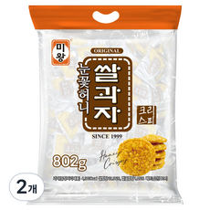 Miwang 雪花蜂蜜米餅, 802g, 2個