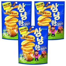 오리온 상냥한 감자칩, 60g, 3개