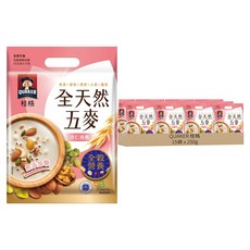 QUAKER 桂格 全天然五麥 杏仁核桃, 250g, 15袋