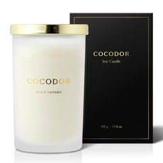 코코도르 소이캔들 라지자, 프렌치라벤더, 500g, 1개