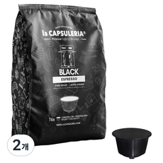La CAPSULERIA Dolce Gusto相容 黑色濃縮咖啡膠囊, 2個, 7g, 16入