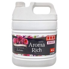 LION 獅王 Soflan 台灣公司貨 Aroma Rich 業務用衣物香氛柔軟精 甜美花香, 4L, 1桶