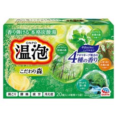 EARTH 地球製藥 溫泡ONPO 森林碳酸泡澡錠 20個, 900g, 1組