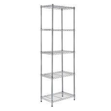 5層金屬置物架 350*350*1200mm+輪子組, 單色