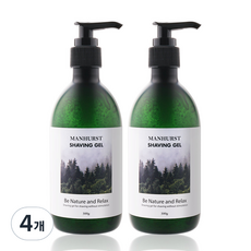 Manhurst 刮鬍凝膠, 300g, 4個