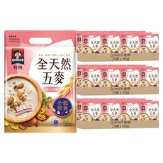 QUAKER 桂格 全天然五麥 杏仁核桃, 250g, 45袋